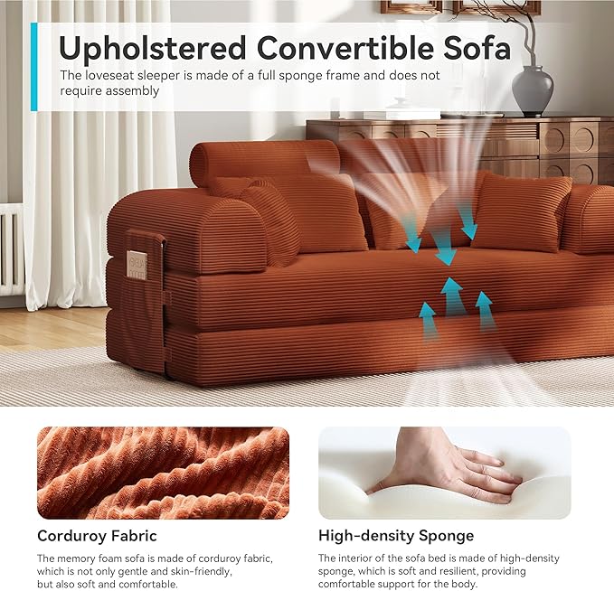Upgrade High Backrest Design Sofa Bed - Image 6