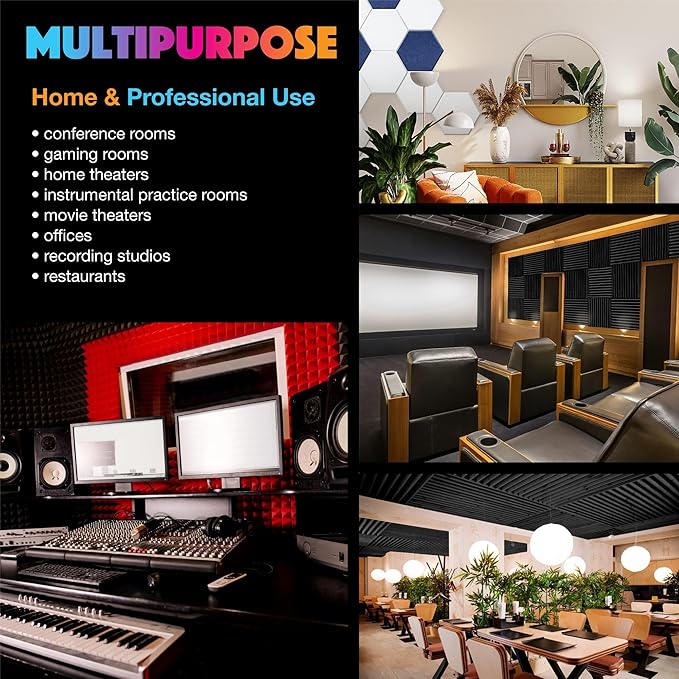 Acoustic Panels 18 Pack Soundproof Wall Panels, High-Density Wall Decoration - Image 3