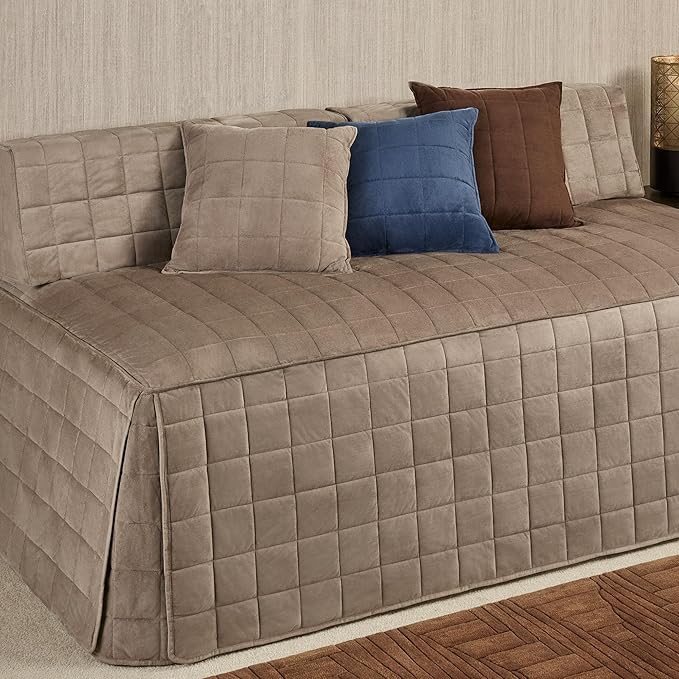 Camden Luxury Bedding | Neutral Sand Color | Fitted Hollywood Daybed Bedding | by TouchofClass