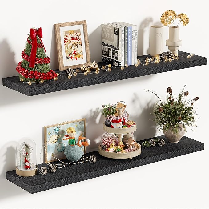 Vivelove 36 Inches Floating Shelves Wall Mounted, Living Room, Home Decor by VIVELOVE