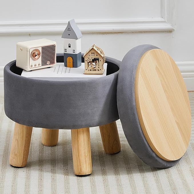 FIMIVIBI Small Foot Stool Ottoman by FIMIVIBI