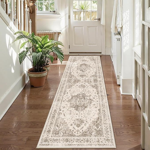 2x6 Hallway Washable Runner Rug Vintage Non-Slip Soft Kitchen Mat Boho by HOME