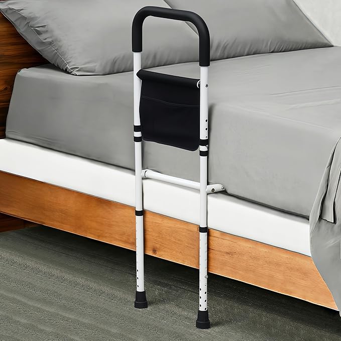 Bed Rails for Elderly Adults Safety, Adjustable Bed Assist Rails for Seniors by BOLESHU