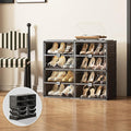 Black Shoe Rack Organizer Cabinet by Unknown