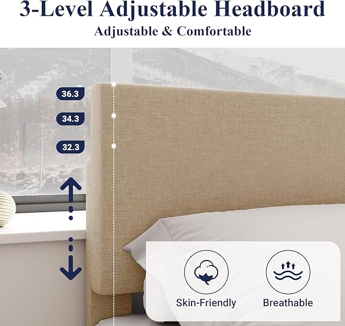 Allewie King Size Bed Frame - Image 4