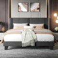 Upholstered King Size Bed Frame by Einhomn