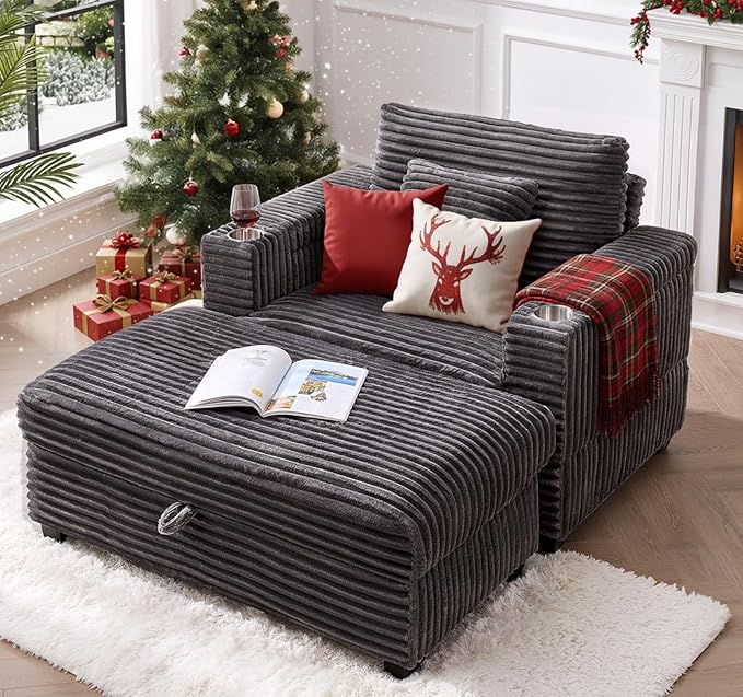 ONBRILL Corduroy Oversized Chair by ONBRILL
