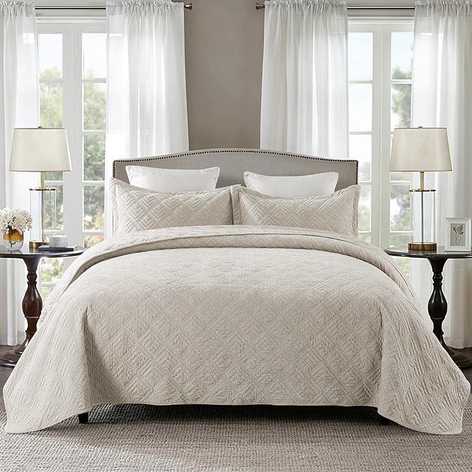 HoneiLife Bedspread Quilt Set Queen - Image 2