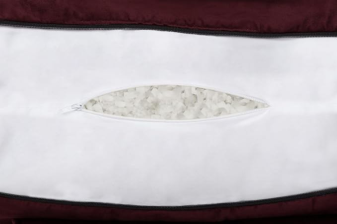Husband Pillow Aspen Arizona Maroon, Reading Pillow Bed Rest Chair, Two-Sided - Image 7