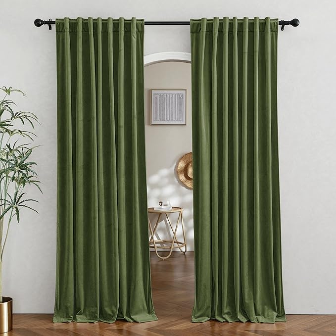 RYB HOME Velvet Room Divider Curtains by RYBHOME