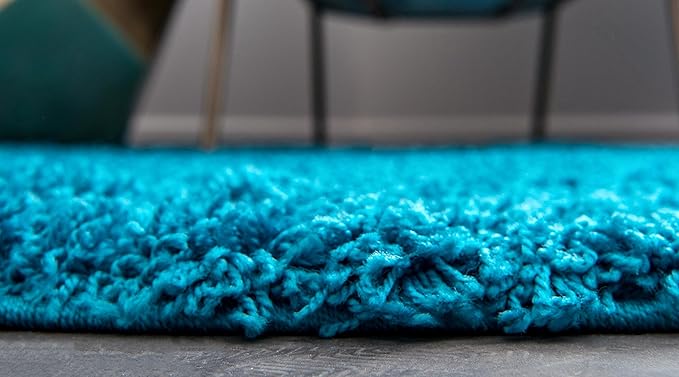 Unique Loom Solid Shag Collection Area Rug - Image 6