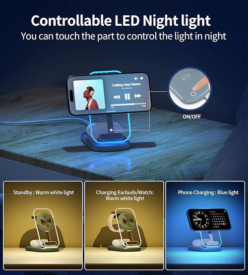3 in 1 Magnetic Wireless Charging Station - Image 2