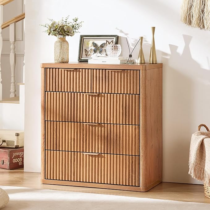 LEYAOYAO Fluted 5 Drawers Dresser - Image 7