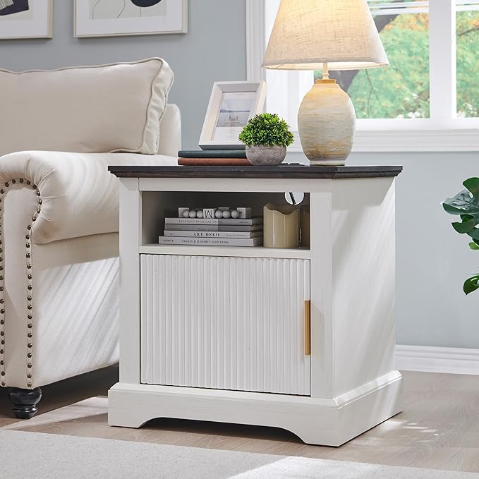 22" Large Fluted Nightstand - Image 4