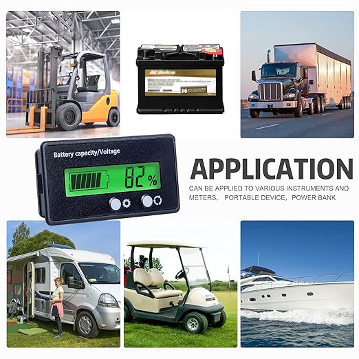 12V 24V 36V 48V Battery Capacity Indicator Golf Cart Voltage Meter - Image 5