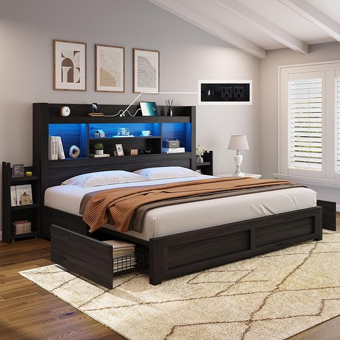 AMERLIFE King Size Bed Frame - Image 3