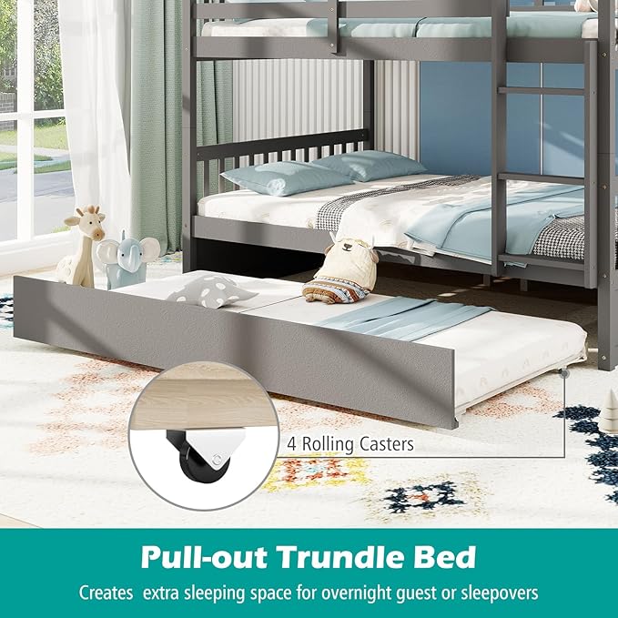 Giantex Full Over Full Bunk Bed - Image 5