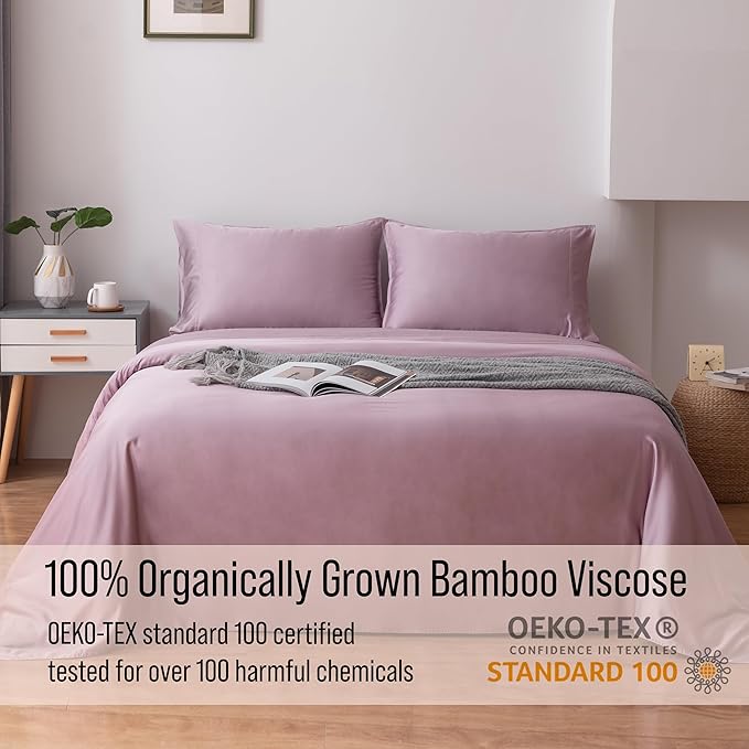 Bella Coterie Luxury Bamboo Viscose Twin Size Sheet Set | 100% Organically - Image 4