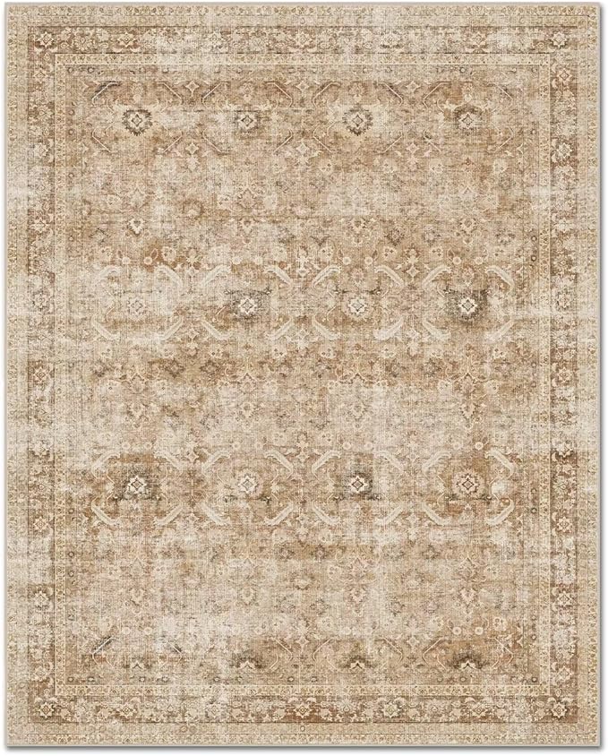 Washable 2x3 Entryway Rug, Boho Non-Slip Door Mat Vintage Distress Small Rugs - Image 8