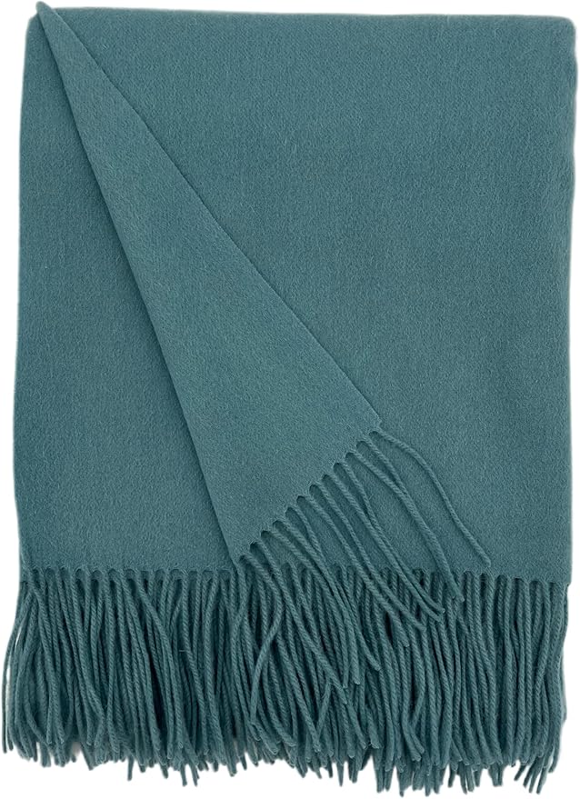 Alashan Cashmere Blend Ripple Finish Woven Throw by Alashan