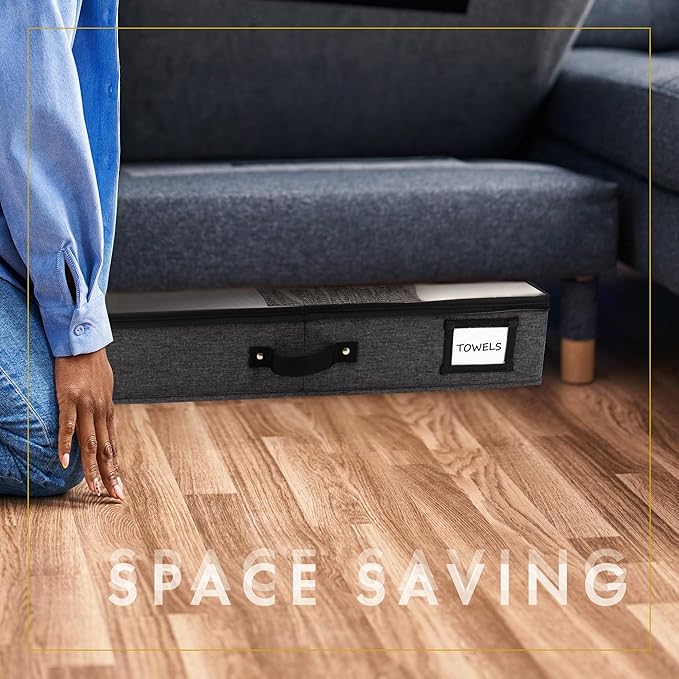 HOMELUX THEORY 2pc Under Bed Storage Containers, Bedroom Under the Bed Drawer - Image 8