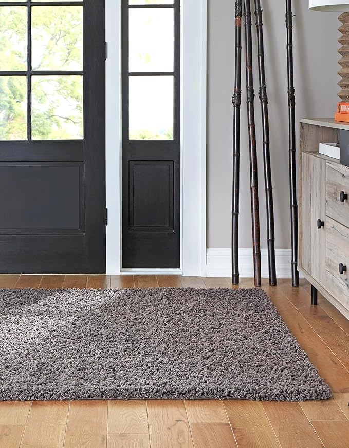 Unique Loom Solid Shag Collection Area Rug - Image 4