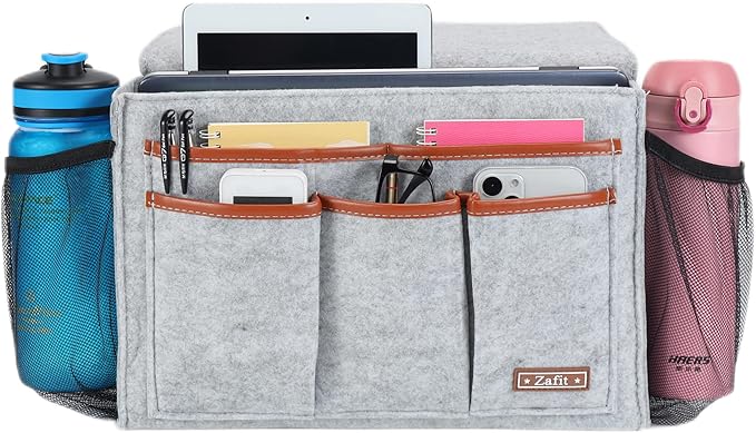 Bedside Caddy, Large Size Bedside Storage Organizer Bedside Organizer Caddy - Image 2