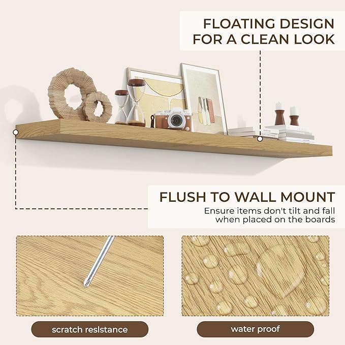 RICHFOCUS 72Inch Floating Shelves - Image 6