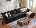 ABCASA 134.6" Luxury Modular Sectional Convertible Sofa by ABCASA