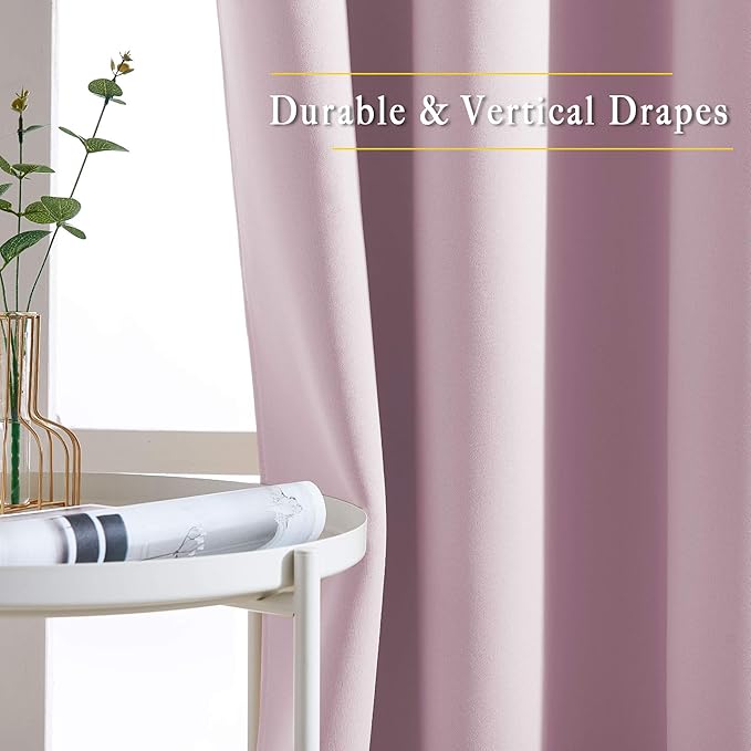 NICETOWN Room Darkening Draperies Curtain Panels - Image 5