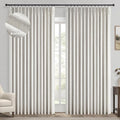 Topfinel Extral Wide Custom Sliding Door Curtains, Pinch Pleated 100% Blackout by Topfinel