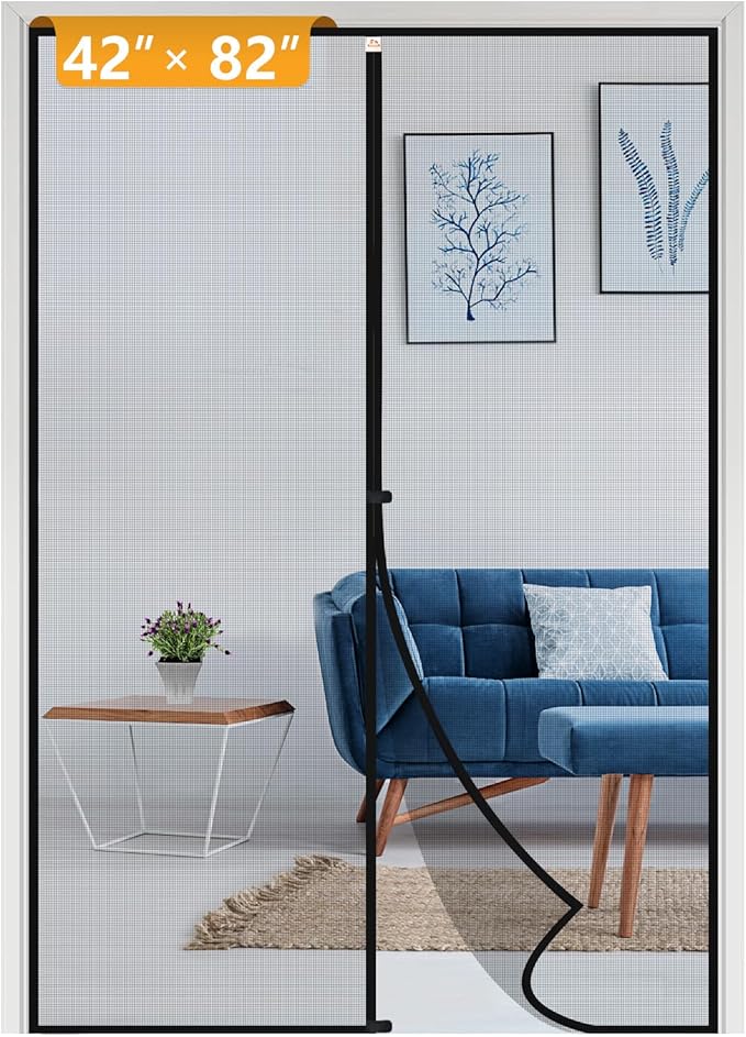 Yotache Magnetic Screen Door Fits Door Size 42 x 82, Screen Size 44" x 83" Door by yotache