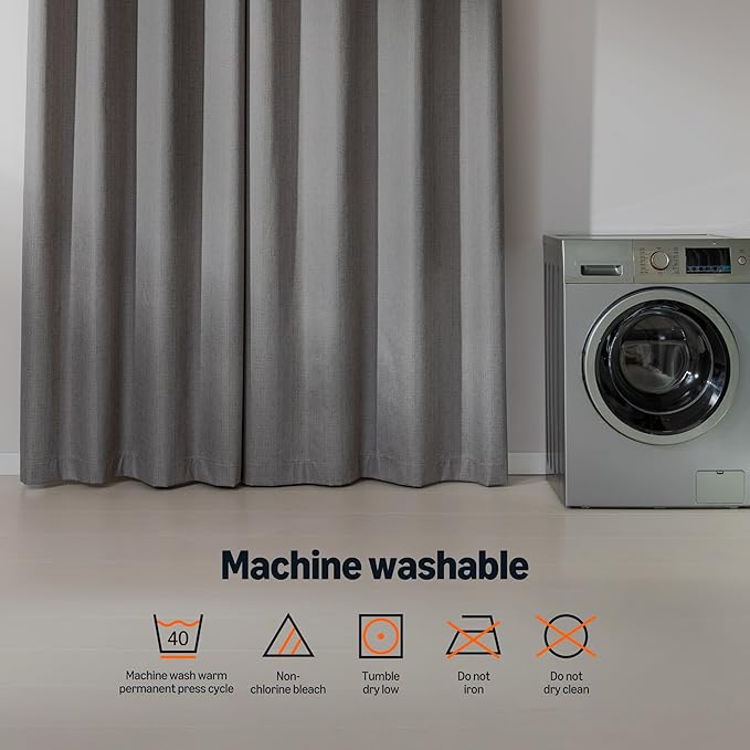 Amazon Basics Faux Linen Blackout Curtains - Image 6