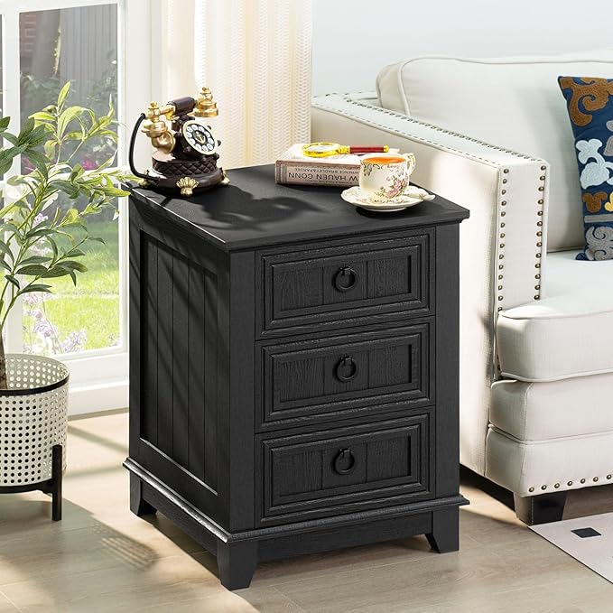 Farmhouse Night Stand Set of 2, Dresser - Image 9