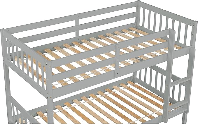 Bellemave Twin Over Twin Bunk Bed - Image 7