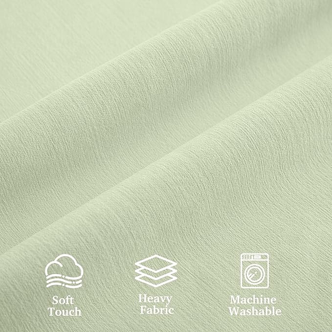 RYB HOME Velvet Chenille Window Curtains 100 inches Long, Thick Blackout - Image 2