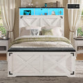 Hasuit Farmhouse Bed Frame Twin Size by Hasuit