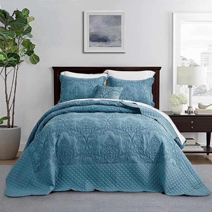 CHIXIN Bedspread Coverlet Quilt Set Full Size by CHIXIN
