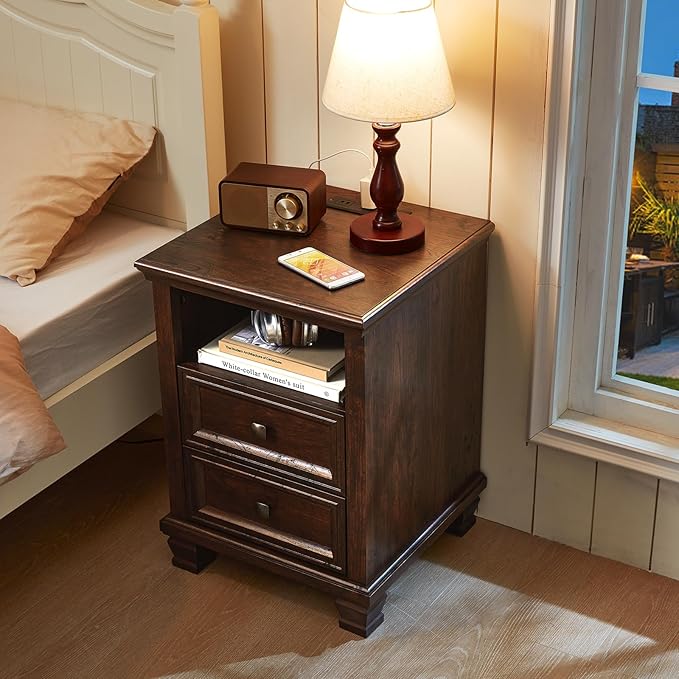 SAVOR LIFE Farmhouse Nightstand - Image 7