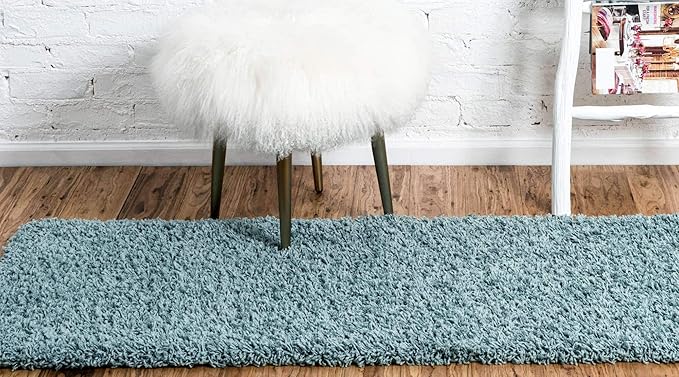 Unique Loom Solid Shag Collection Area Rug - Image 4