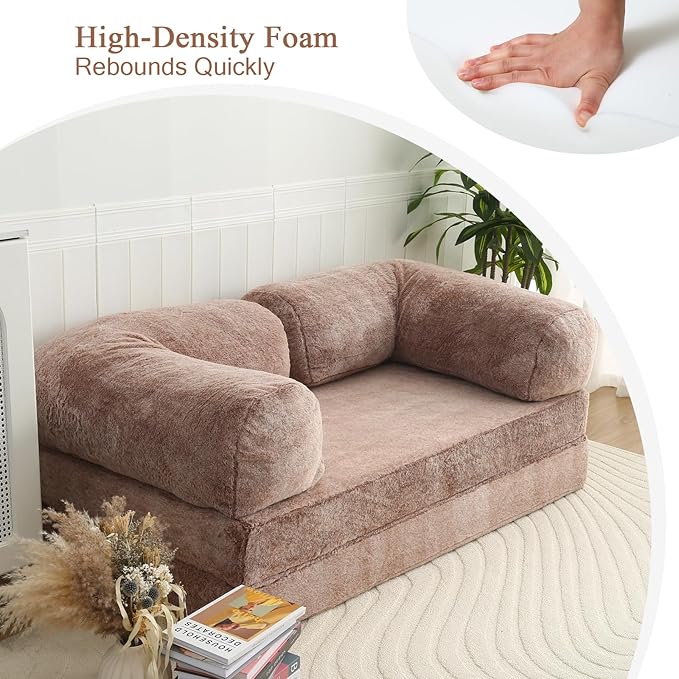 COMAX 4-in-1 Futon Sofa Bed, Queen Size Foldable Couch - Image 8