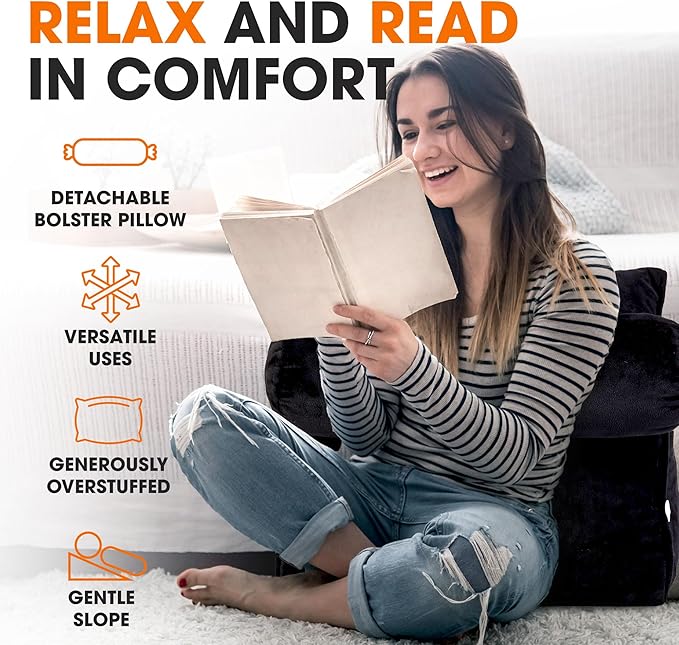Cheer Collection Reading Wedge Pillow - Image 4