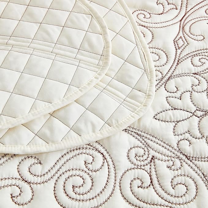 CHIXIN Bedspread Coverlet Quilt Set Full Size - Image 8