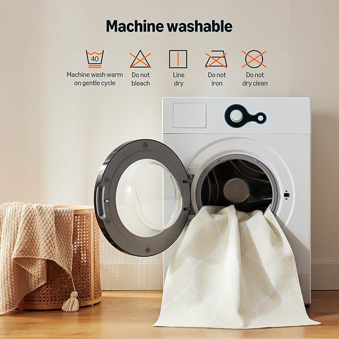 Amazon Basics Thin Indoor Area Rug, Geometric Printed Washable Home Decor Carpet - Image 6