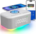 Bluetooth Alarm Clock Radio Bedroom, Digital Dual Alarm Clock Bedroom by FansbeSmart