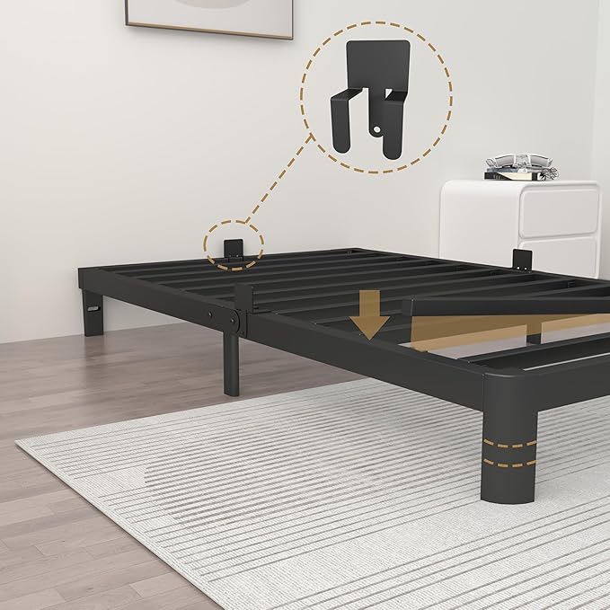 ITIMIDI 6 Inch Twin Size Bed Frame - Image 4