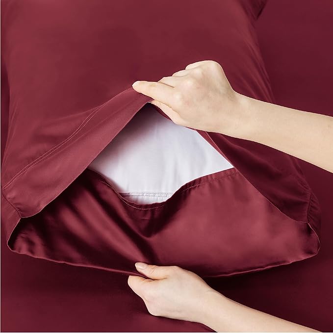 Bedsure Cooling Sheets Twin XL, Rayon Derived from Bamboo, Breathable & Soft - Image 5