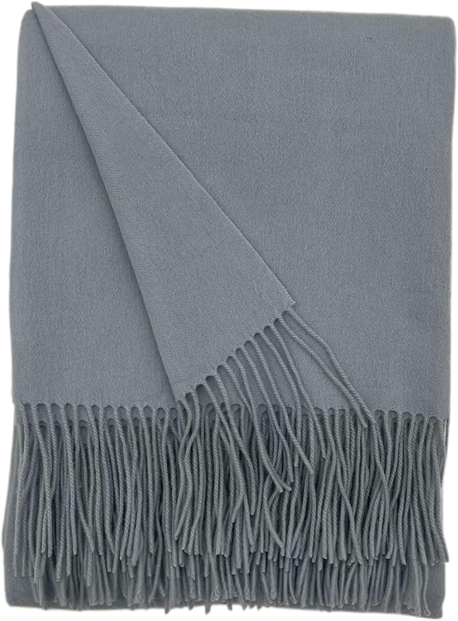 Alashan Cashmere Blend Ripple Finish Woven Throw by Alashan