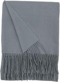 Alashan Cashmere Blend Ripple Finish Woven Throw by Alashan
