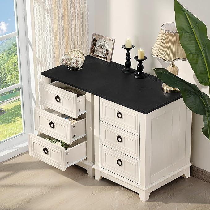 Farmhouse Night Stand Set of 2, Dresser - Image 4